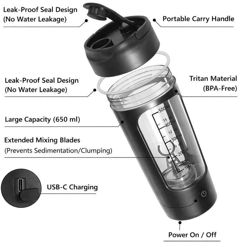 Motion Blend™ Pro 650ML Rechargeable Electric Shaker