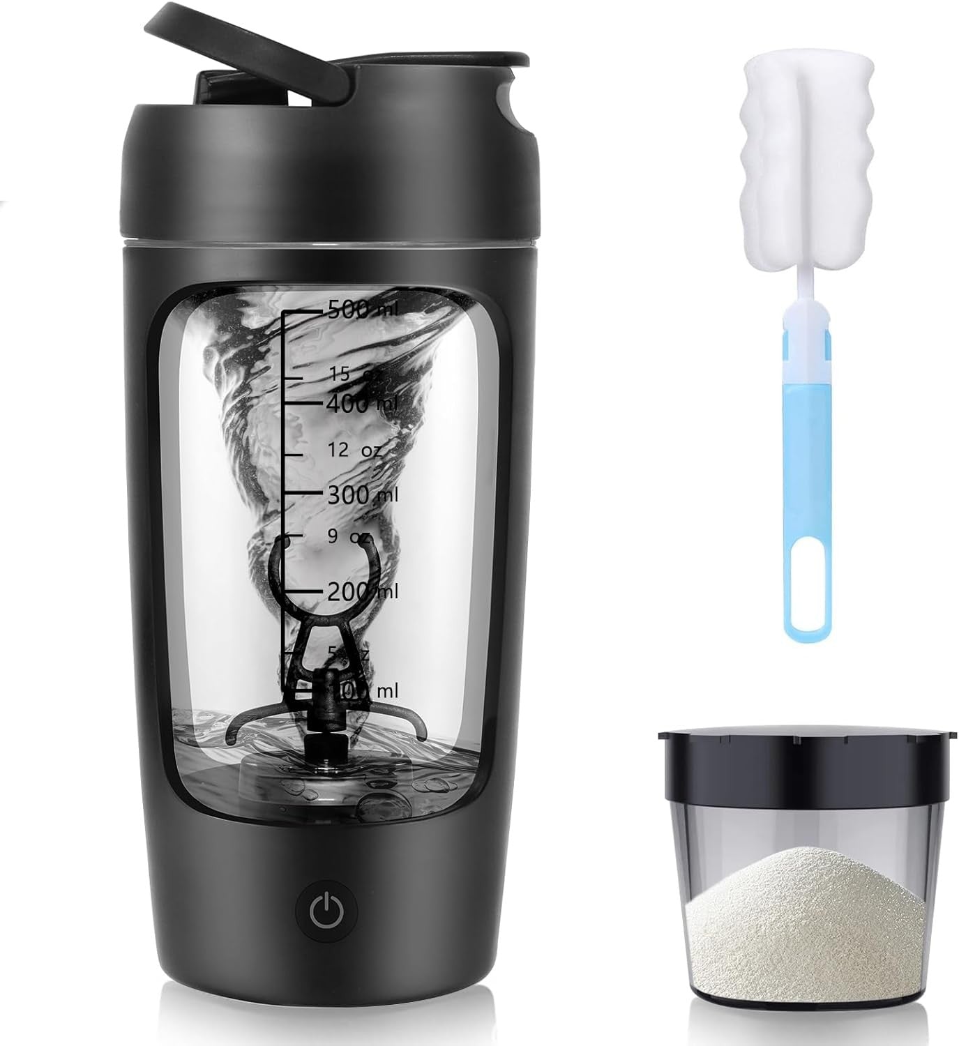 650Ml Rechargeable Vortex Protein Powder Shaker Portable USB Electric Mixing Cup